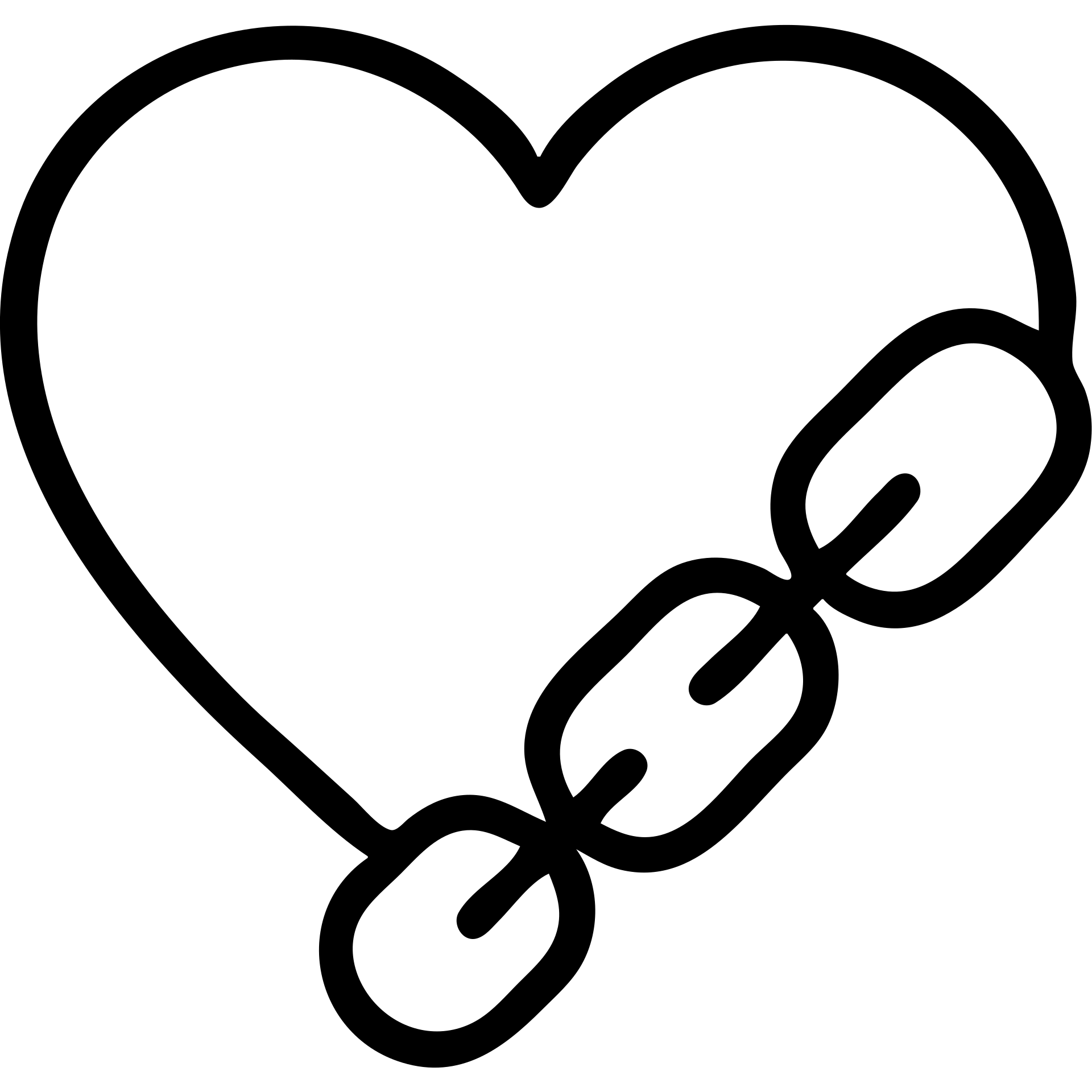 A heart with a chain wrapped around it or attached to it emoji