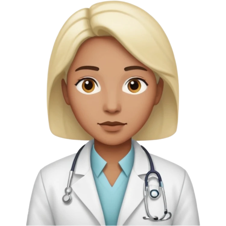 androgynous physician no stethoscope and medium tone skin  emoji