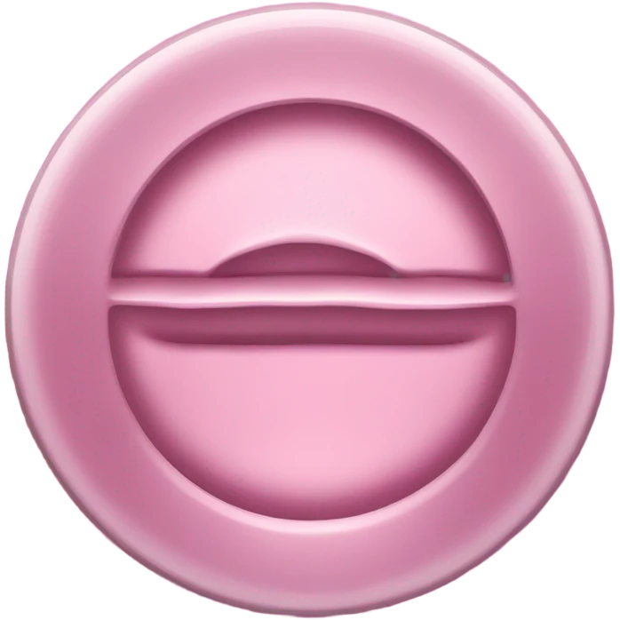 empty pink coin emoji
