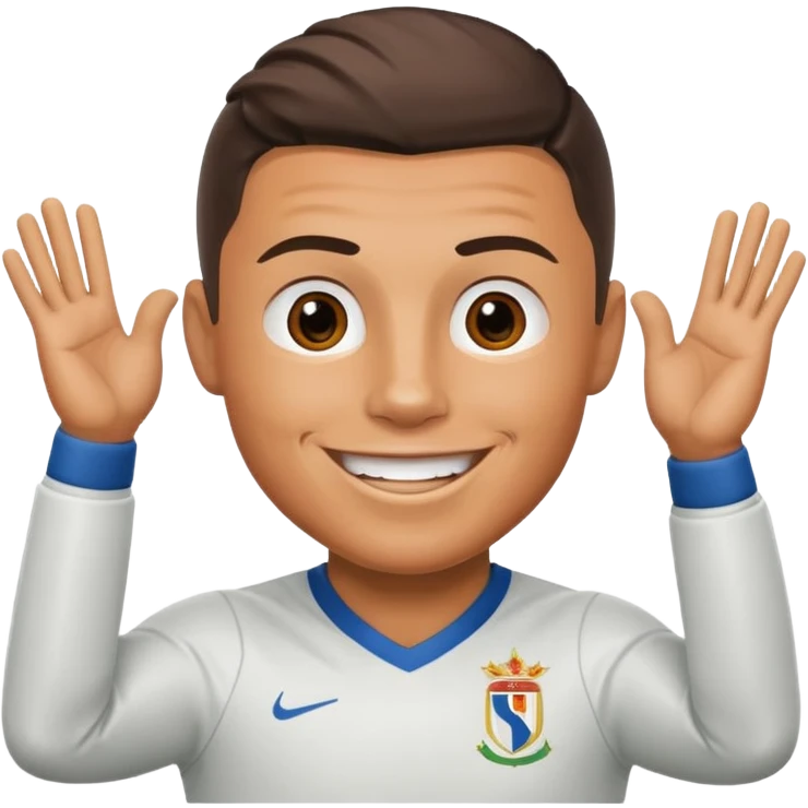 Ronaldo doing sui emoji