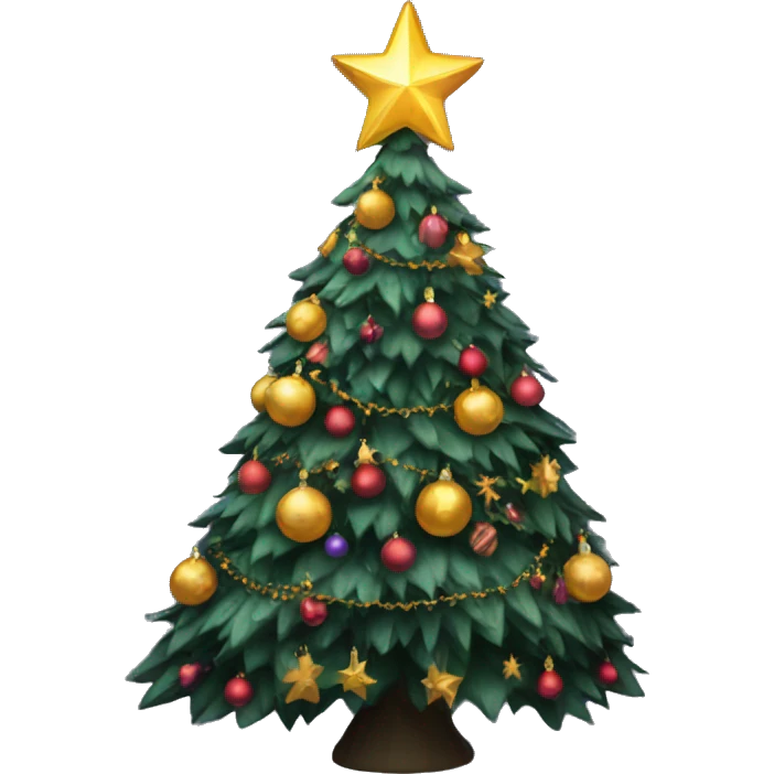 Gothic Christmas tree emoji