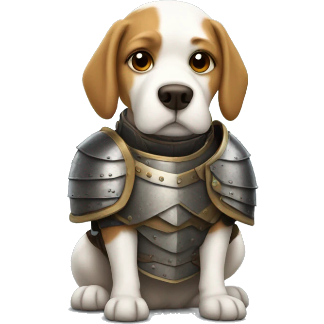 Dog in armour emoji