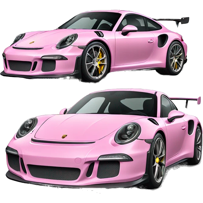 Pink with white trim Porsche gt3 emoji