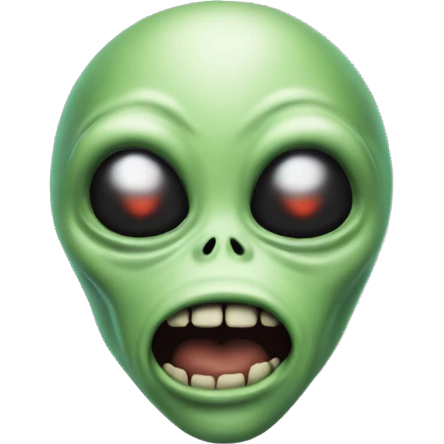 Alien from mars blazing blunt emoji