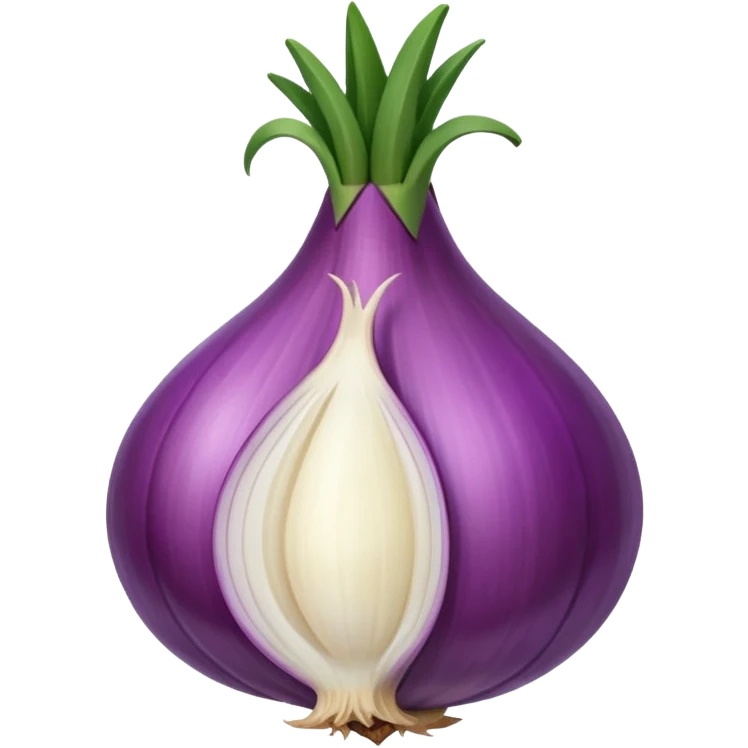 a single shallot vegetable emoji