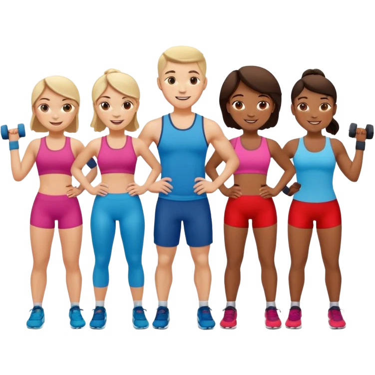 friends at the gym emoji
