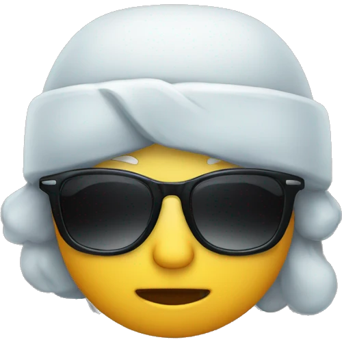The cold face emoji + some sunglasses emoji