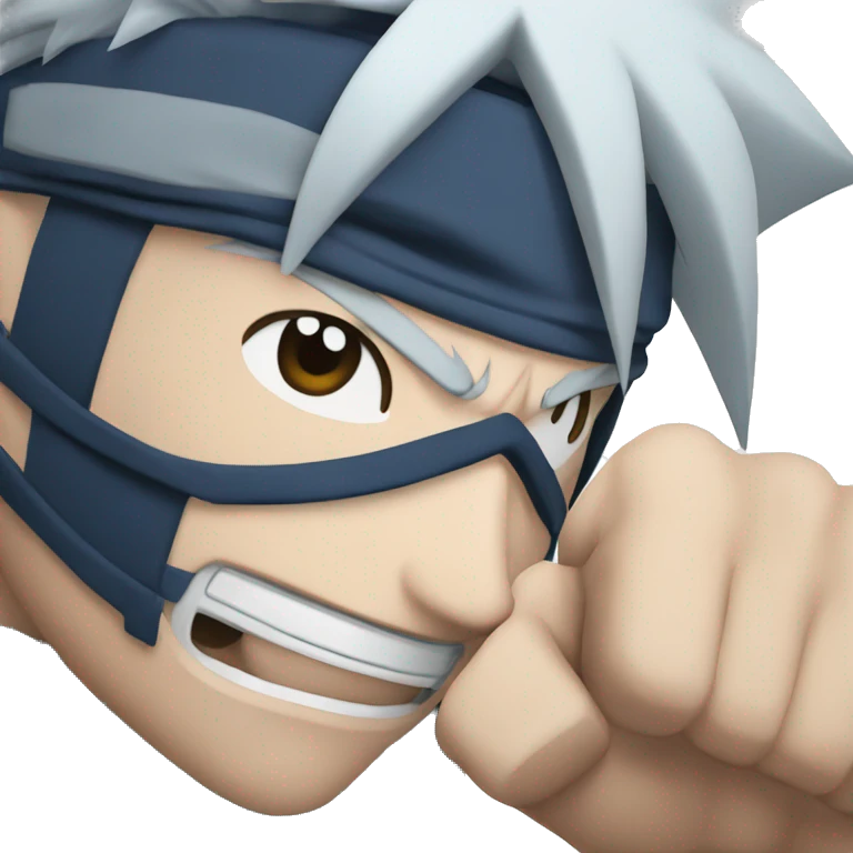 Kakashi punch emoji