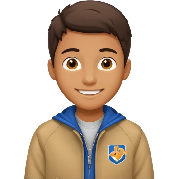 college boy with college jacket emoji