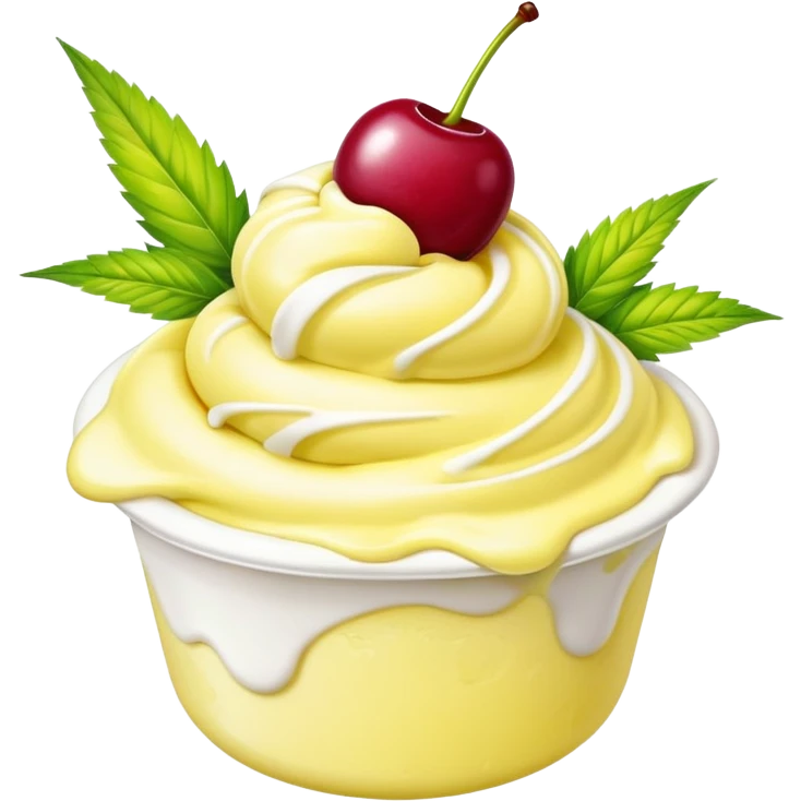 lemon cherry gelato with weed emoji