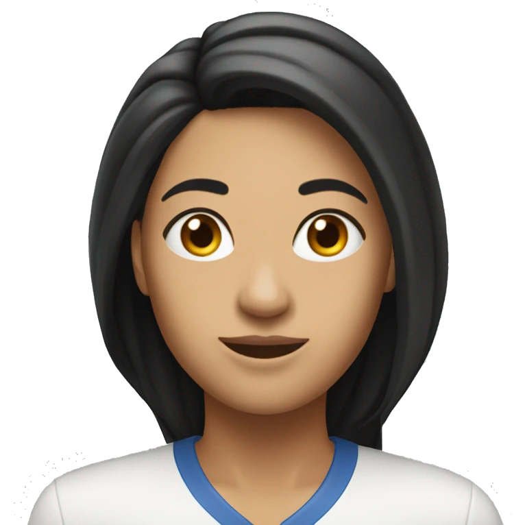 Best Team Player (aka The Glue Award) woman long black hair emoji white background strong emoji emoji