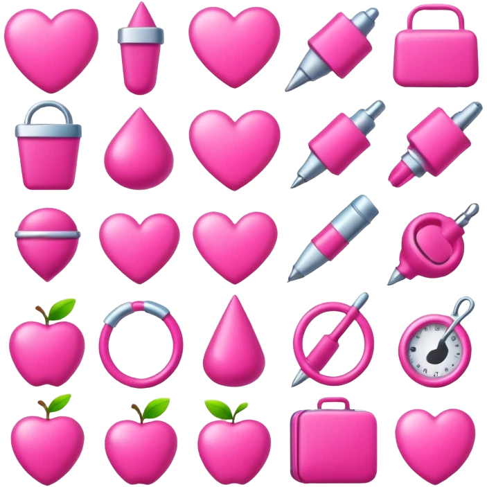 Pink things emoji