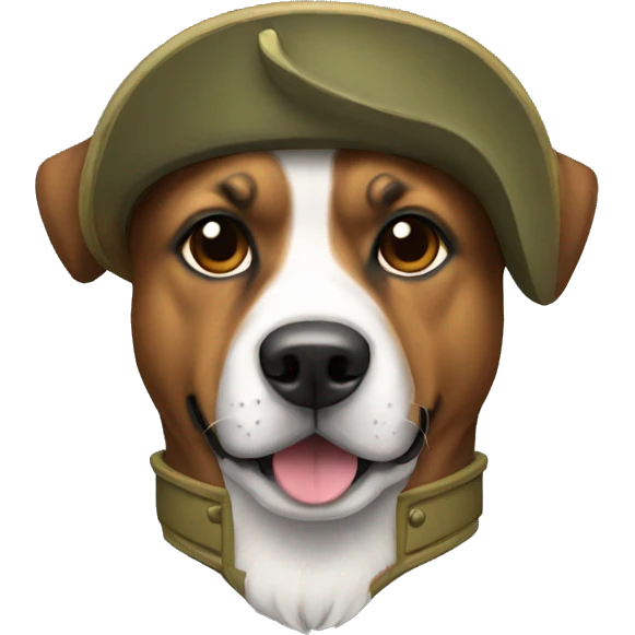 A dog soldier  emoji