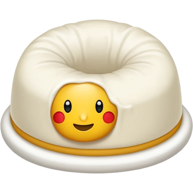 Una cebolla con una pegatina de que ponga “NEW” emoji