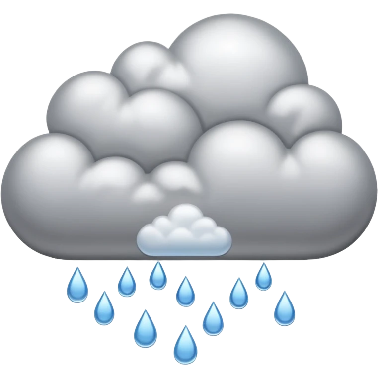 Rain Generator with a big cloud coming out of it  emoji