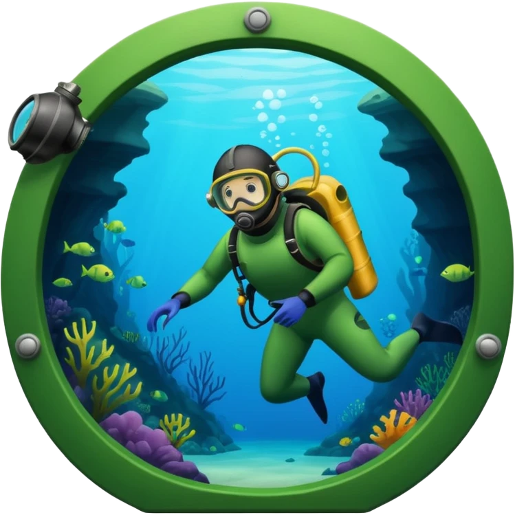Cave Divers logo based on name and colors emoji
