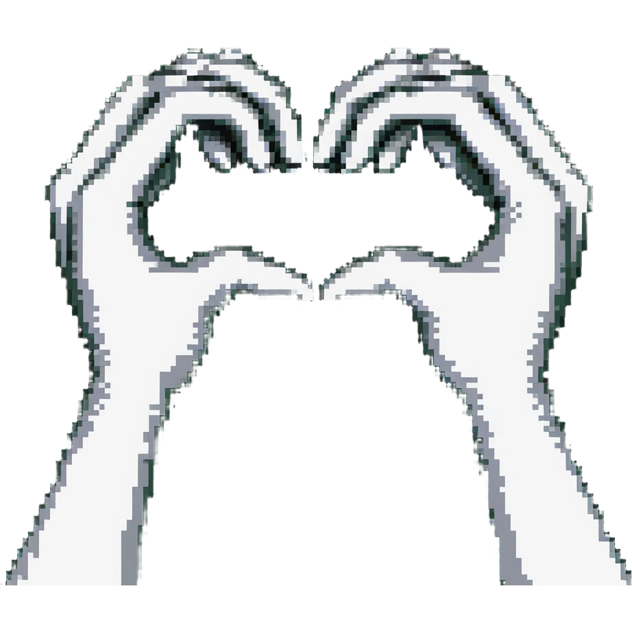 heart hands gesture emoji
