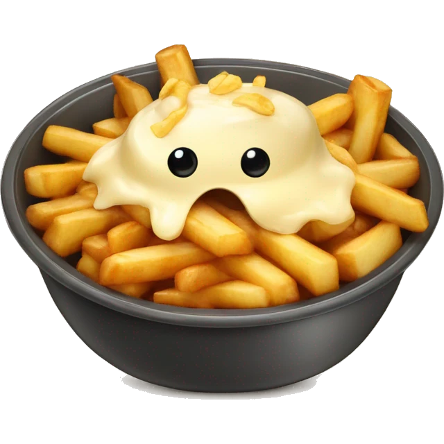 Poutine qui mange de la poutine emoji