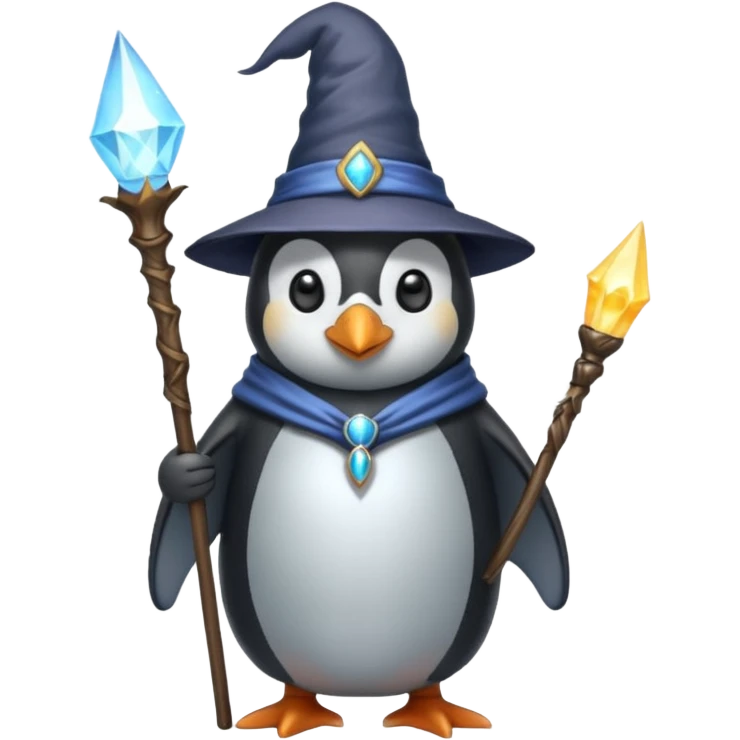 Penguin Wizard emoji