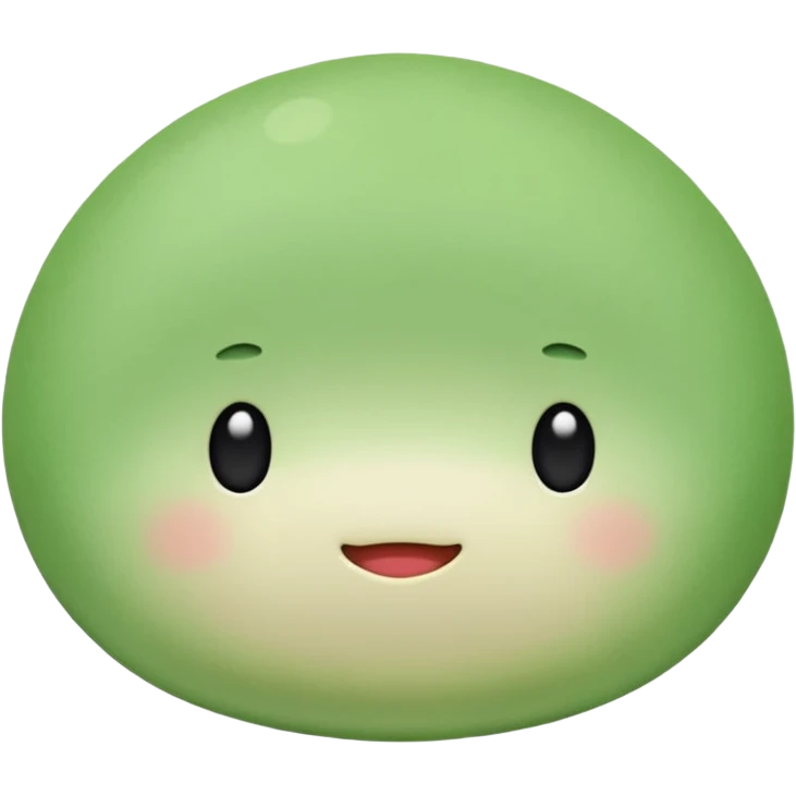 green Mochi emoji