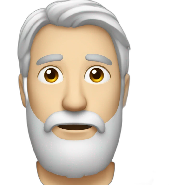 northern europes laziest coder grey hair with beard emoji