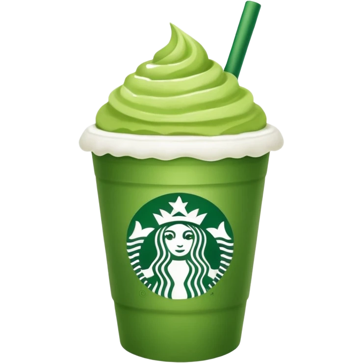 Matcha in Starbucks cup  emoji