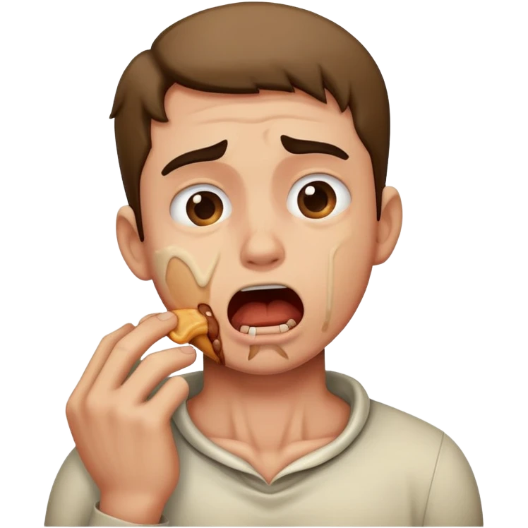 man choking emoji