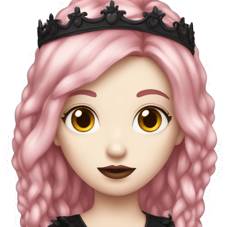 goth red head princess emoji