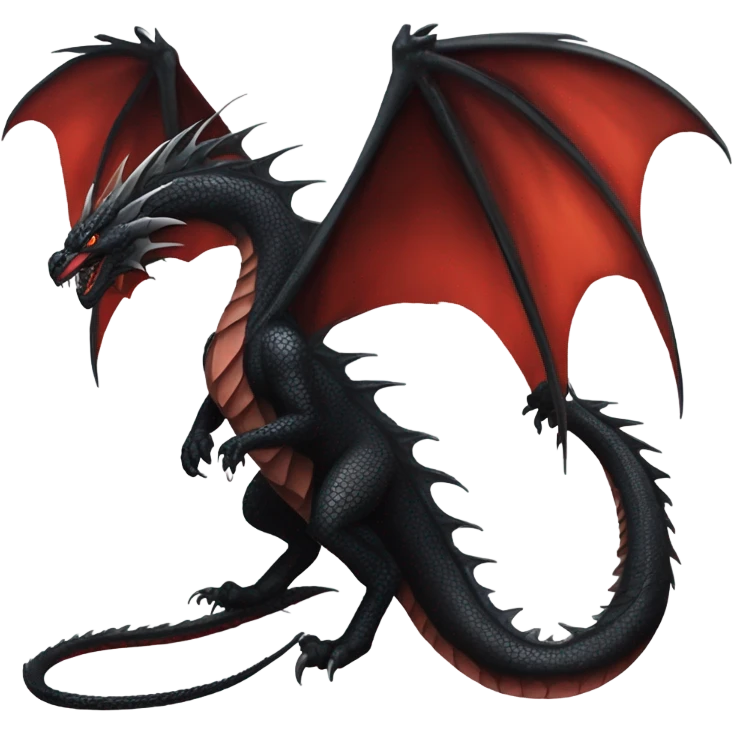 Black dragon emoji