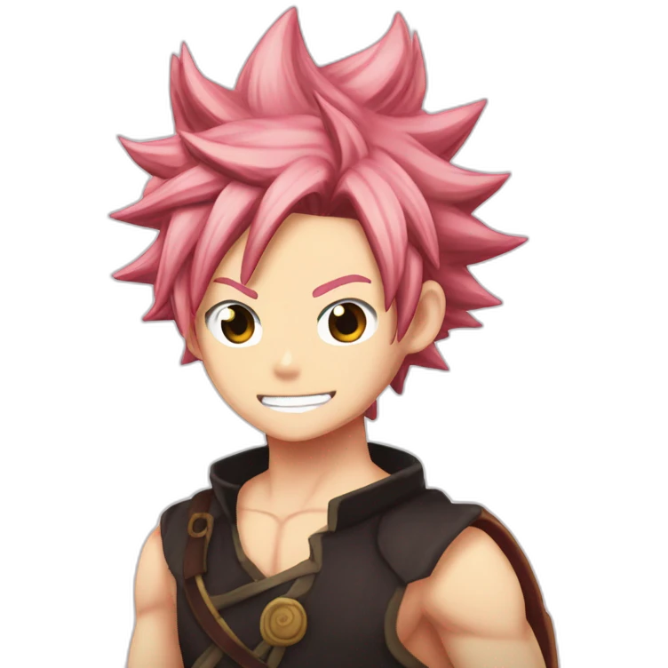 Natsu dragneel Fairy tail rose hair emoji