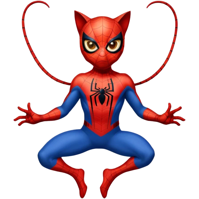 Cat being Spider-Man  emoji