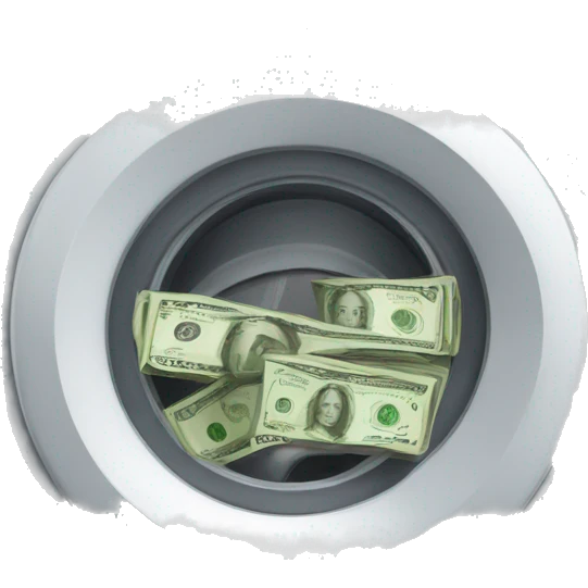 money in the washing machine emoji