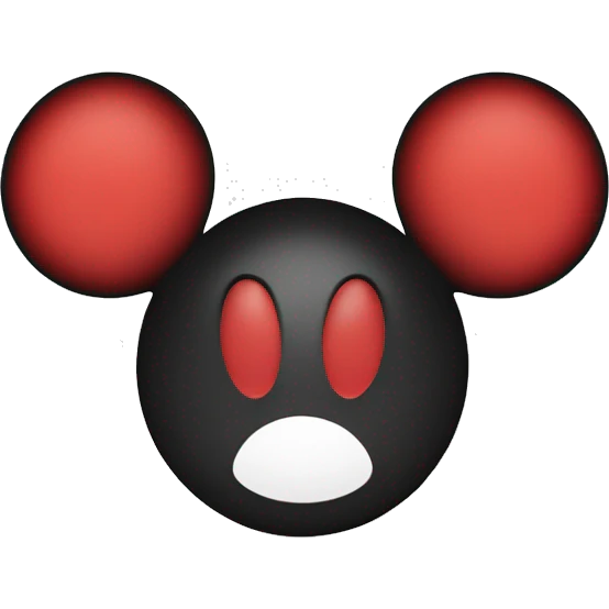 mickey ears from disney world with emoji