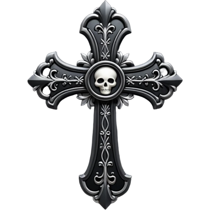 goth cross emoji