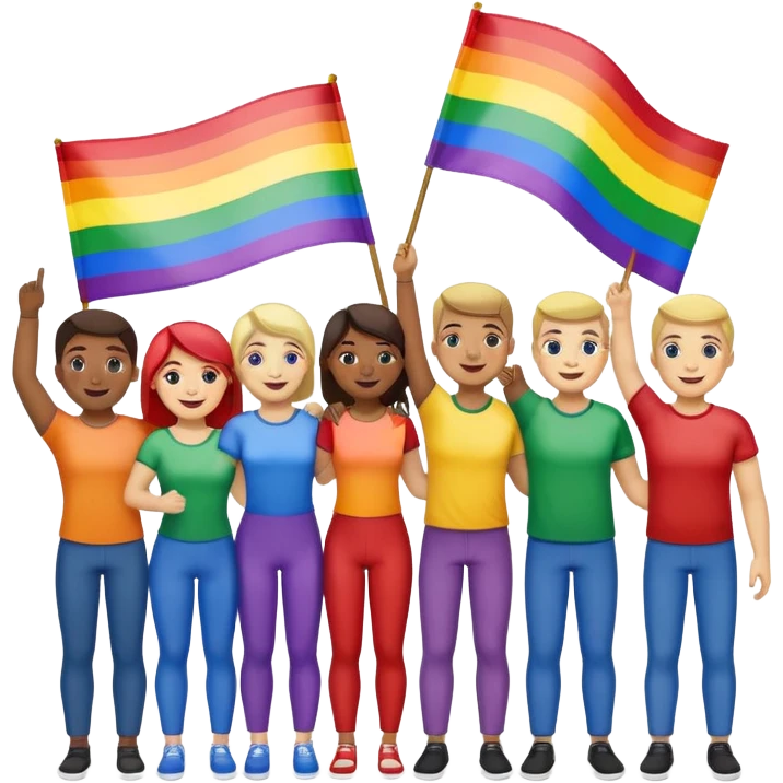 Gay pride emoji