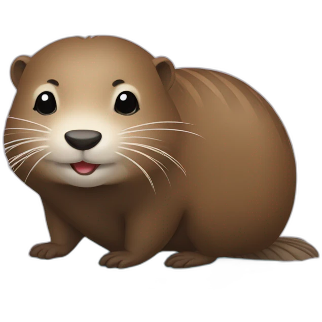 Nutria in love emoji