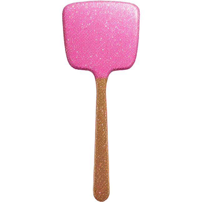 Pink glitter spatula  emoji