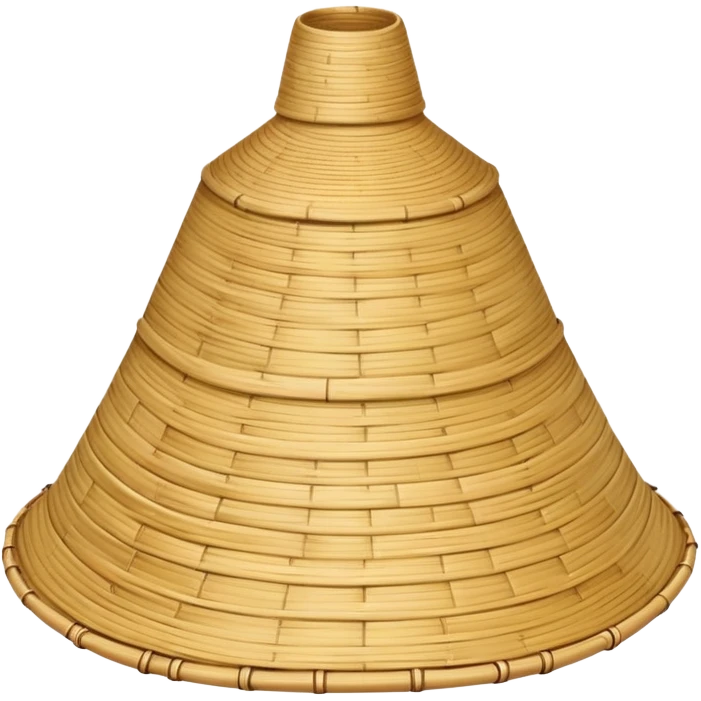 Chinese bamboo hat emoji