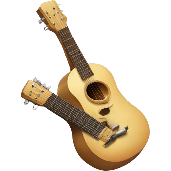 Skull playing guitar emoji