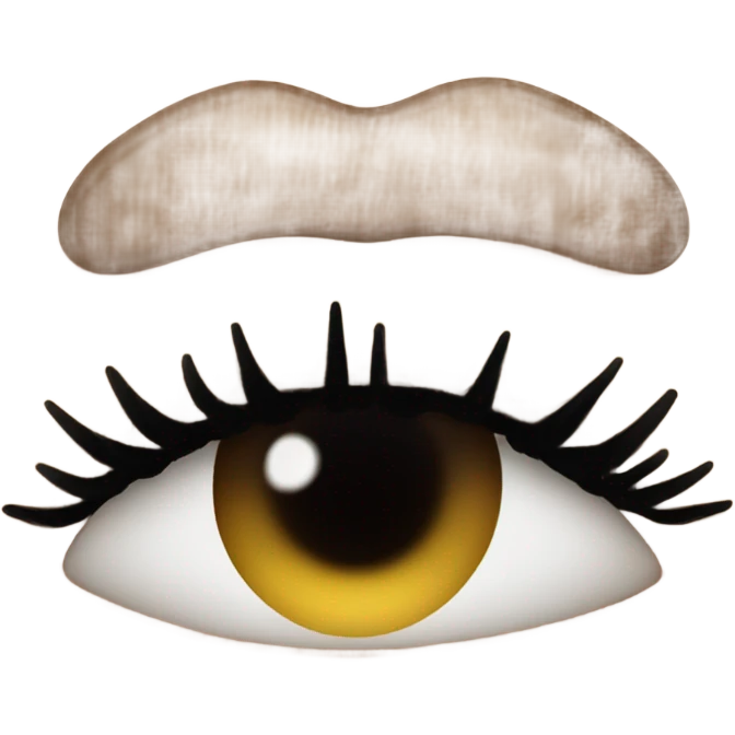 Long eyelashes and big lips emoji
