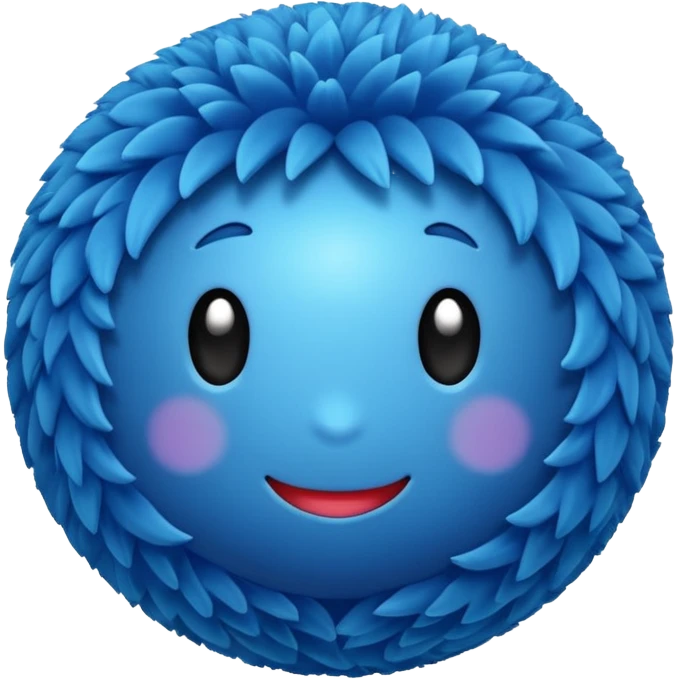 blue soft ball emoji