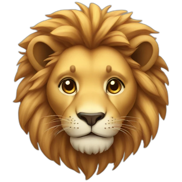 cute lion emoji