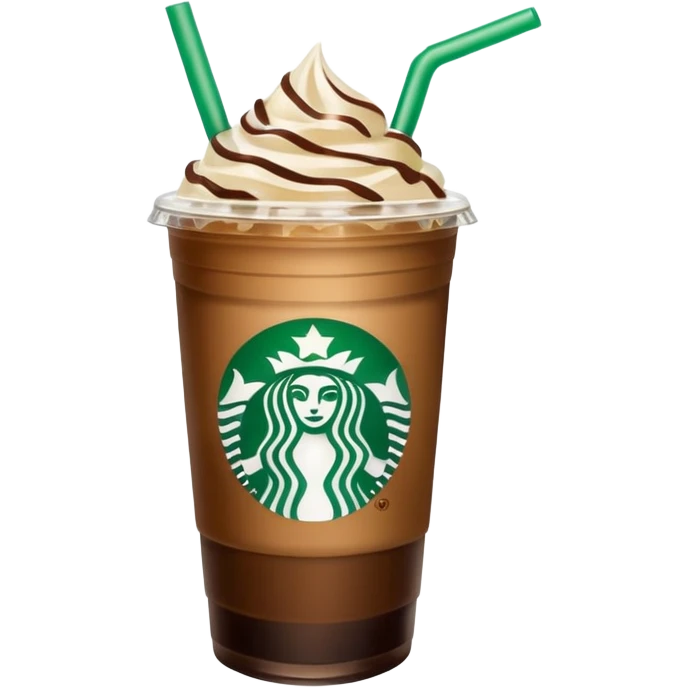 Starbucks iced coffee with Dubai chivalry bar with green filling and burn Khalifa  emoji