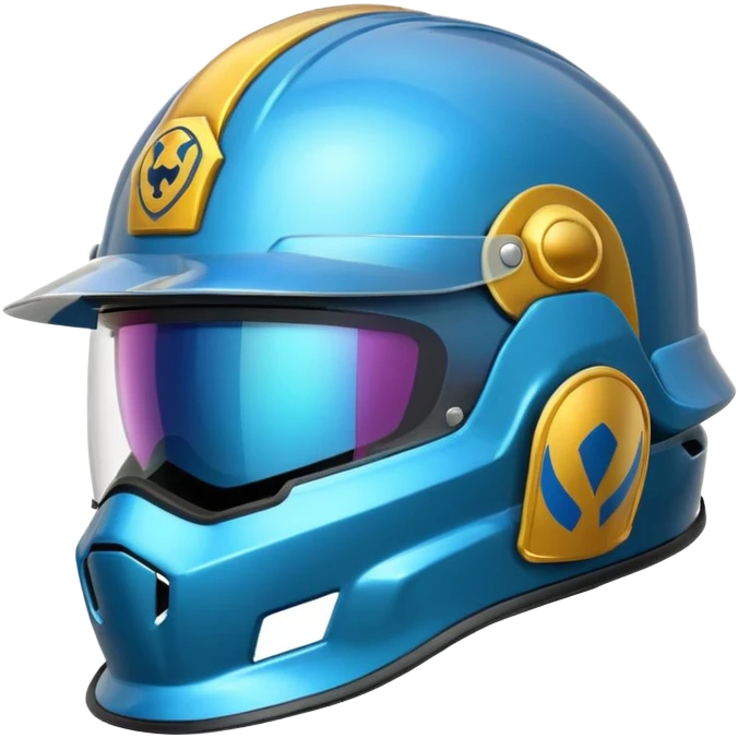  une casque avec un logo businness emoji