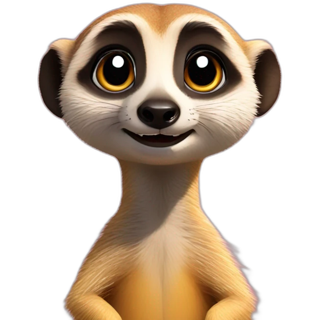 Meerkat with heart emoji