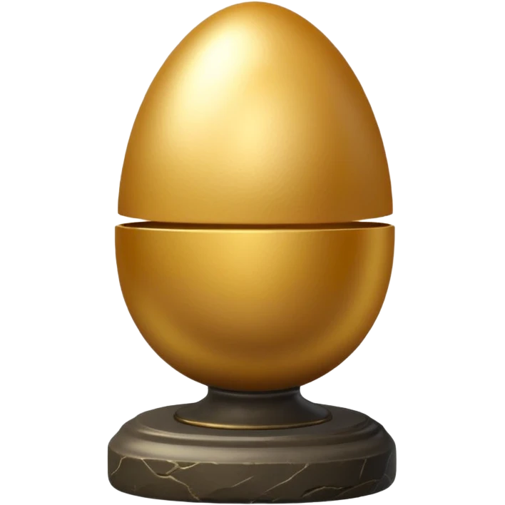 golden egg on pedestal emoji