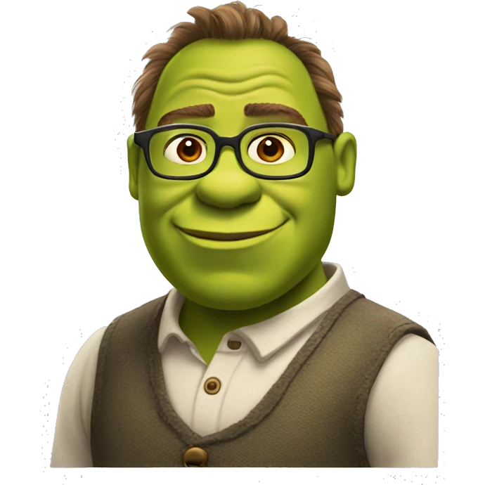 shrek with glasses emoji