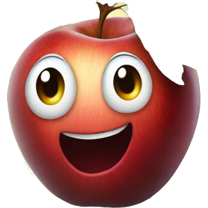 An apple in a tree emoji