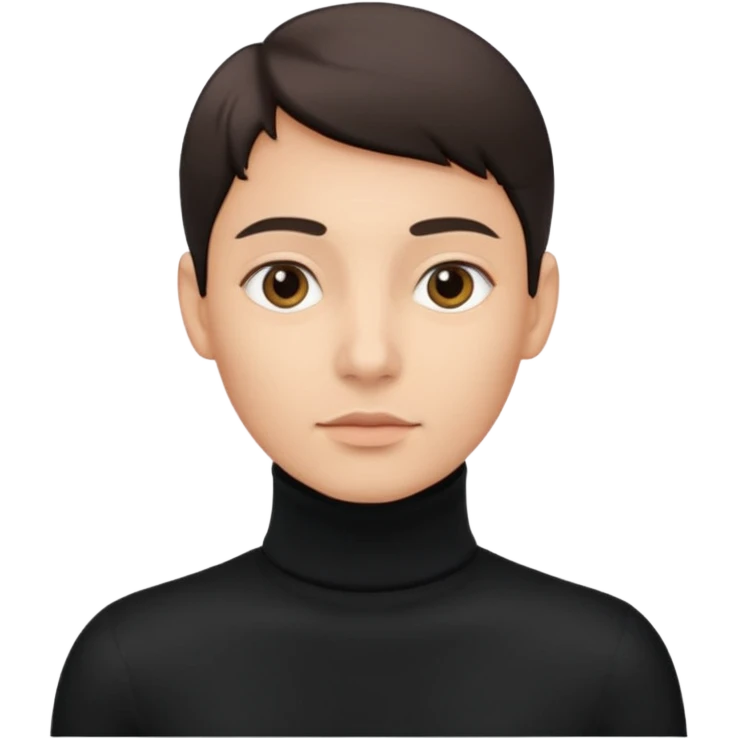 검정 목폴라만 emoji