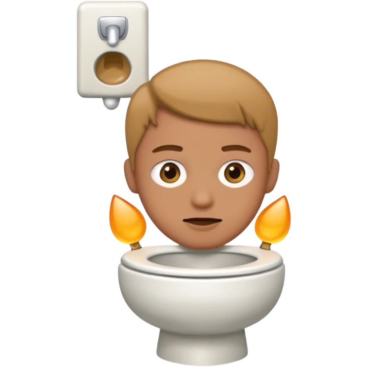 Person in a toilet emoji